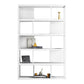 Modern Steel Bookcase Rectangular Shelves 71"H X 12" W Bookshelf for Office 39.4"L x 11.8"W x 70.1"H White Clearhalo 'Bookcases' 'furn' 'furn_bookcases' 'Furniture' 'Office Furniture' 5623891