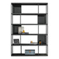 Modern Steel Bookcase Rectangular Shelves 71"H X 12" W Bookshelf for Office 47.2"L x 11.8"W x 70.1"H Black Clearhalo 'Bookcases' 'furn' 'furn_bookcases' 'Furniture' 'Office Furniture' 5623893