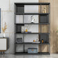 Modern Steel Bookcase Rectangular Shelves 71"H X 12" W Bookshelf for Office Clearhalo 'Bookcases' 'furn' 'furn_bookcases' 'Furniture' 'Office Furniture' 5623898