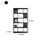 Modern Steel Bookcase Rectangular Shelves 71"H X 12" W Bookshelf for Office Clearhalo 'Bookcases' 'furn' 'furn_bookcases' 'Furniture' 'Office Furniture' 5623903