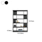Modern Steel Bookcase Rectangular Shelves 71"H X 12" W Bookshelf for Office Clearhalo 'Bookcases' 'furn' 'furn_bookcases' 'Furniture' 'Office Furniture' 5623905