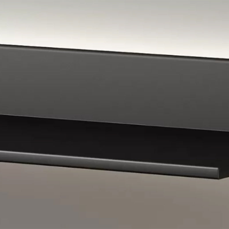 Bibliothèque à dos fermé moderne étagère murale en métal pour le bureau à domicile