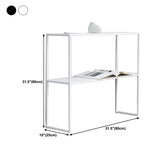 Tavolo da console a 1 scaffale moderno in ferro slitta di divani console di stoccaggio del rettangolo