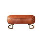 Modern Upholstered Bedroom Bench 16.5"H Seating Bench with Gold Metal Base 39"L x 19"W x 17"H Orange Clearhalo 'Benches' 'Chairs & Seating' 'furn' 'furn_benches' 'Furniture' 'Living Room Furniture' 5624559