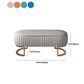 Modern Upholstered Bedroom Bench 16.5"H Seating Bench with Gold Metal Base Clearhalo 'Benches' 'Chairs & Seating' 'furn' 'furn_benches' 'Furniture' 'Living Room Furniture' 5624570