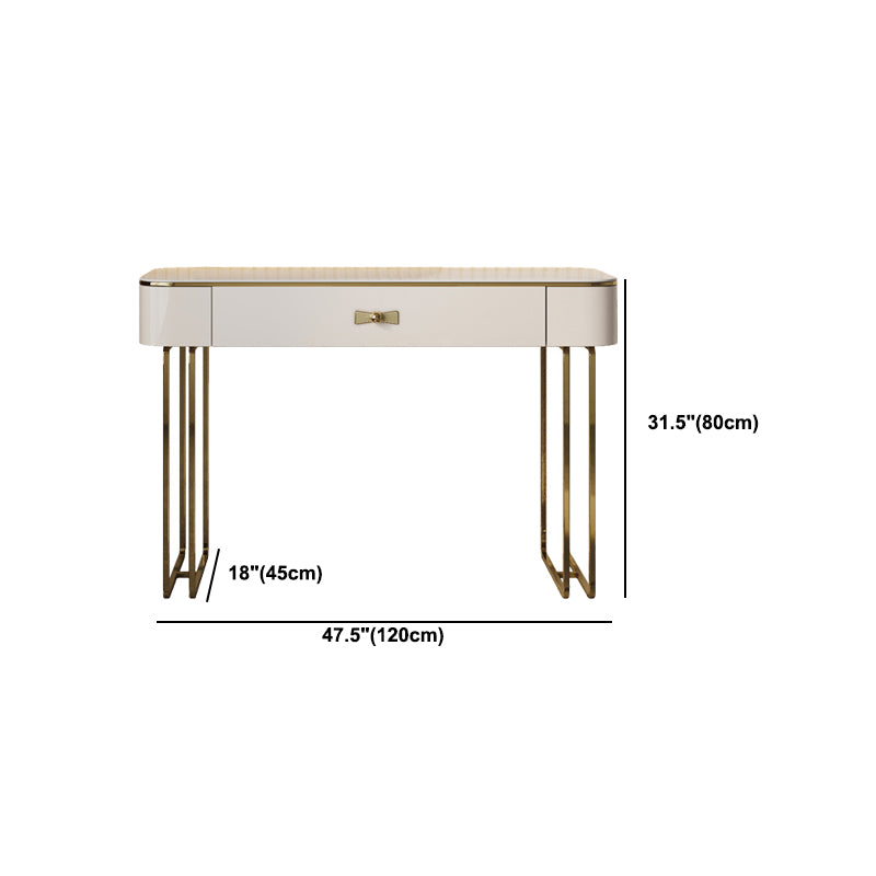Beige luxueuze ijdelheidsset met ontlasting 2/4 opslagladen Kremmertje