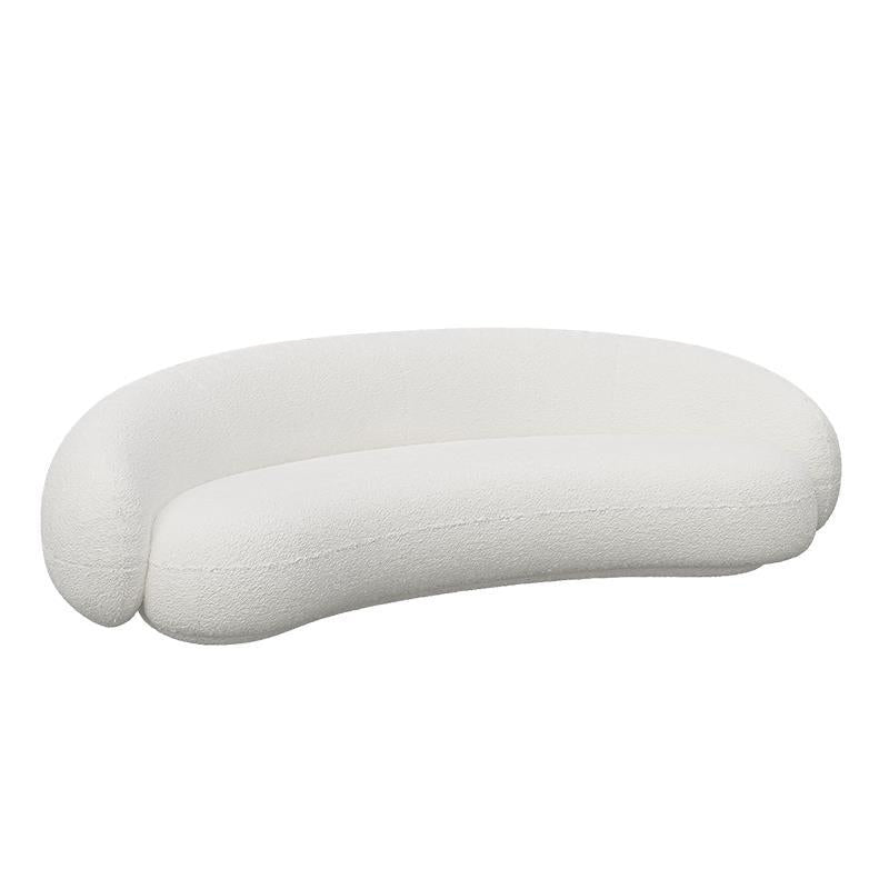 Divano curvo al braccio ad incasso di divano a forma di luna contemporanea per l'appartamento