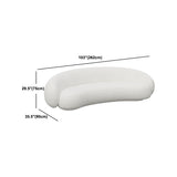 Eingebrauchtes Arm gebogenes Sofa zeitgenössischer Mondformsofa für Wohnung