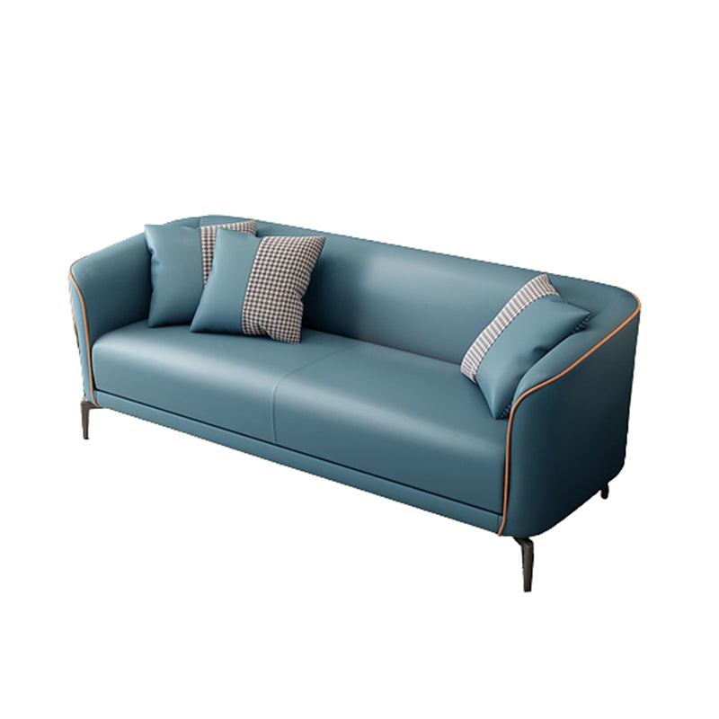 25.98 "幅のタキシードアームソファ染色耐性ソファ2枕付き