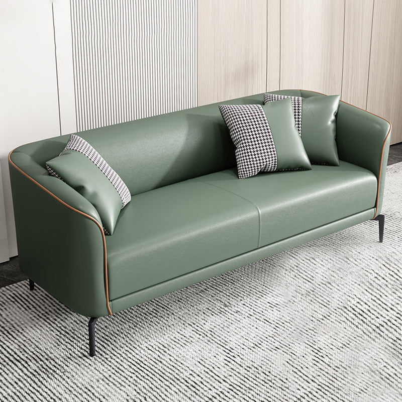 25.98 "幅のタキシードアームソファ染色耐性ソファ2枕付き