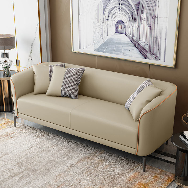 25.98 "幅のタキシードアームソファ染色耐性ソファ2枕付き