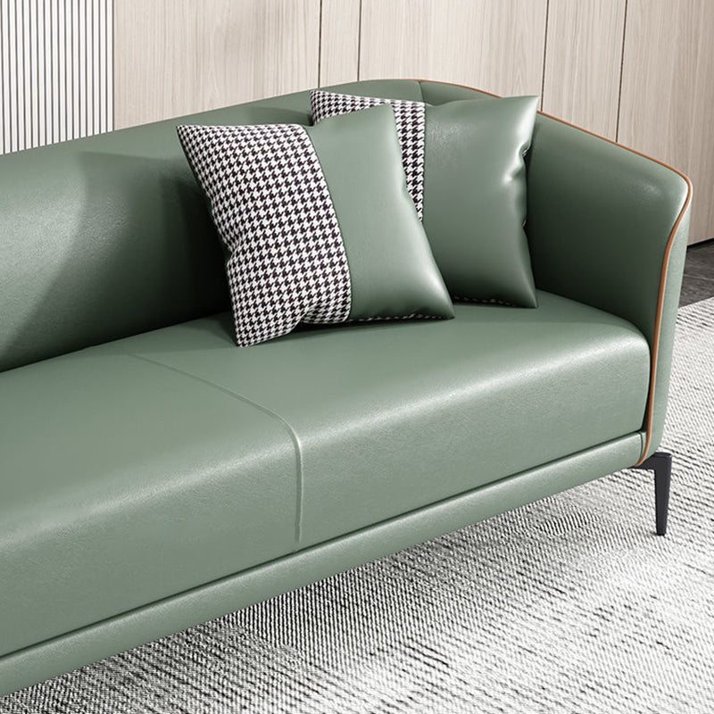 25.98 "幅のタキシードアームソファ染色耐性ソファ2枕付き