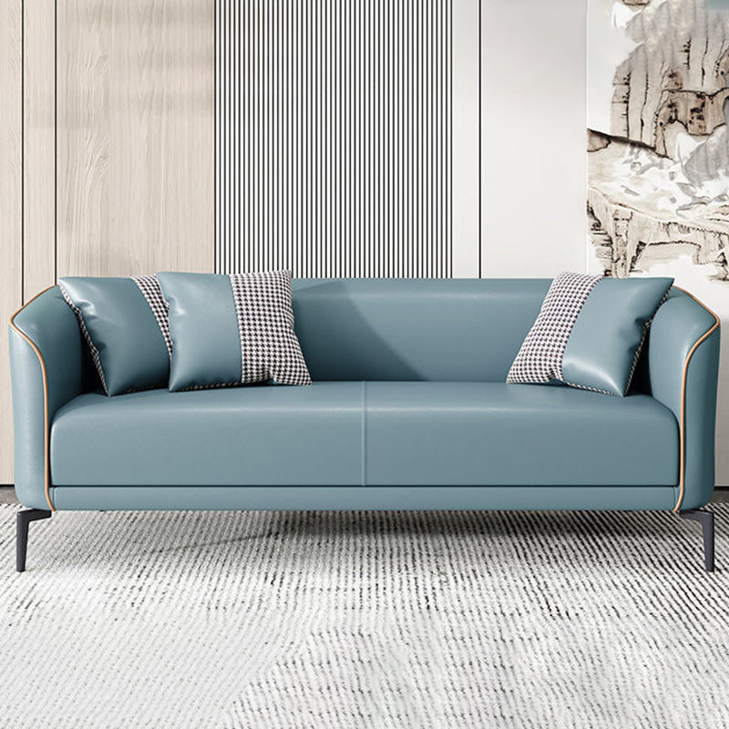 25.98 "幅のタキシードアームソファ染色耐性ソファ2枕付き