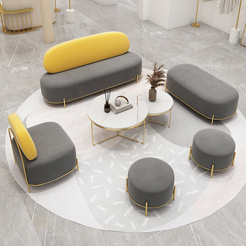 Divano senza braccio contemporaneo con schiena stretta per divano appartamento