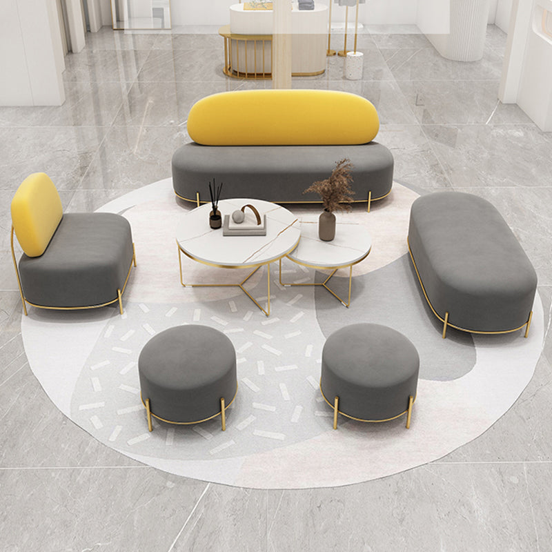 Divano senza braccio contemporaneo con schiena stretta per divano appartamento