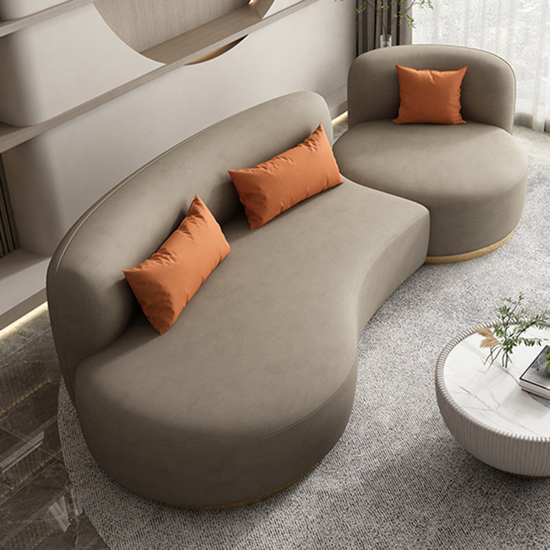 Contemporary 33.5" H Faux Leather Armless Sofa For Living Room