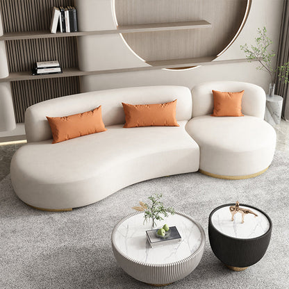 Contemporary 33.5" H Faux Leather Armless Sofa For Living Room