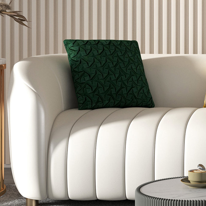 22.83" Wide Tuxedo Arm Sofa White Standard Sofa for Living Room Clearhalo 'furn' 'furn_sofas' 'Furniture' 'Living Room Furniture' 'Sofa' 'sofas' 5628586