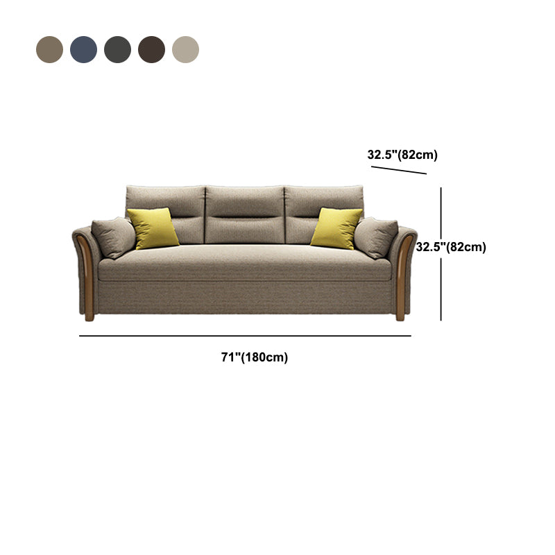 アパート用の保管装置付きソファベッドの現代枕バックソファベッド