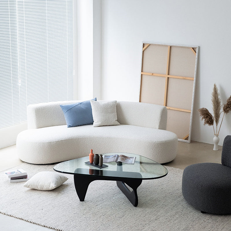 Contemporaneo 27,5 "H lana 2-3 divano senza braccio di mare per soggiorno