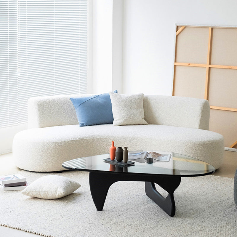 Contemporaneo 27,5 "H lana 2-3 divano senza braccio di mare per soggiorno