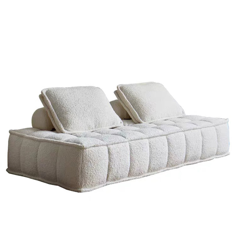 Divano in stoffa agnello/smerigliamento in stile moderno senza bracciolo e senza cuscino