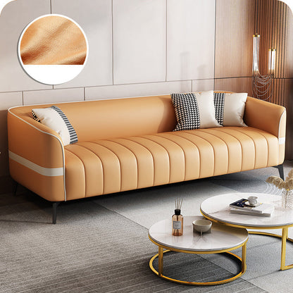 Contemporain 25,6 "H Faux Tuxedo bras SOFA pour le salon