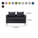 Asiento de brazo cuadrado de brazo cuadrado contemporáneo Back