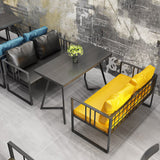 Sofá estándar contemporáneo de brazo de cuero de cuero de 25.59 "H