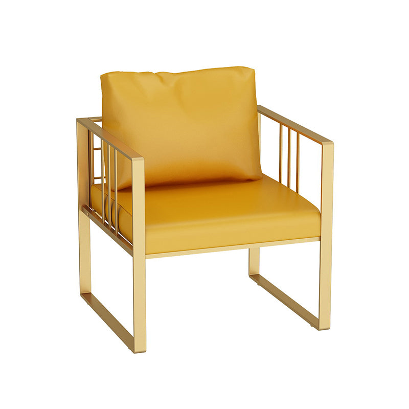 25,59 "H faux cuir carré canapé de bras carré contemporain canapé standard