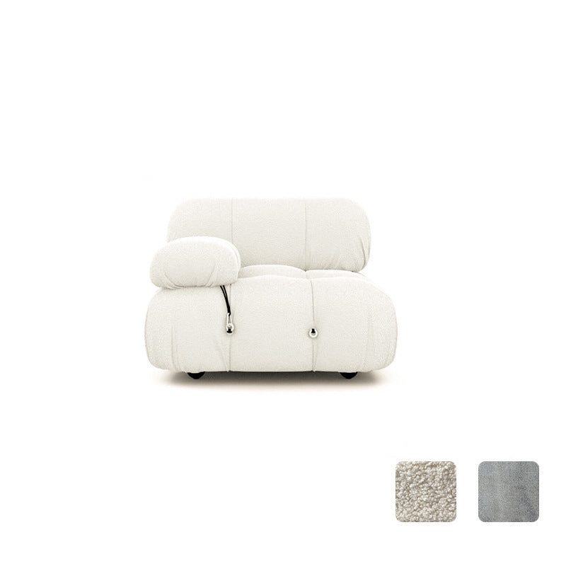 Modern Style Sofa Low Back Padded with Sponge Cushions Sofa Bed 35"L x 35"W x 26"H Left Arm Clearhalo 'furn' 'furn_sofas' 'Furniture' 'Living Room Furniture' 'Sofa' 'sofas' 5628909
