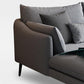 Modern 3/4-seater Fabric Sofa & Chaise Grey Slipcovered Sectional Clearhalo 'furn' 'furn_sectionals' 'Furniture' 'Living Room Furniture' 'Sectionals' 5628965