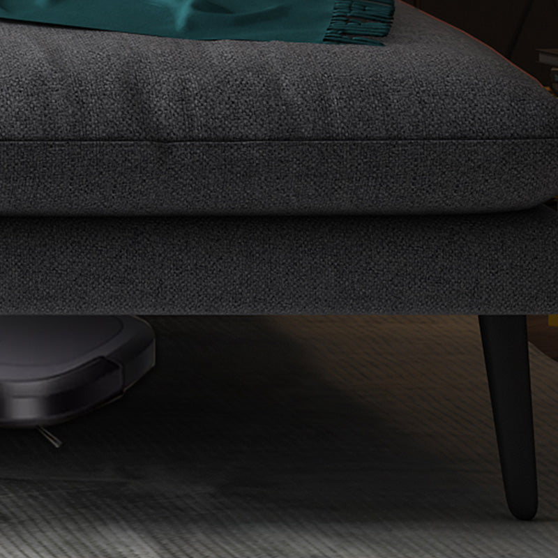 Modern 3/4-seater Fabric Sofa & Chaise Grey Slipcovered Sectional Clearhalo 'furn' 'furn_sectionals' 'Furniture' 'Living Room Furniture' 'Sectionals' 5628967