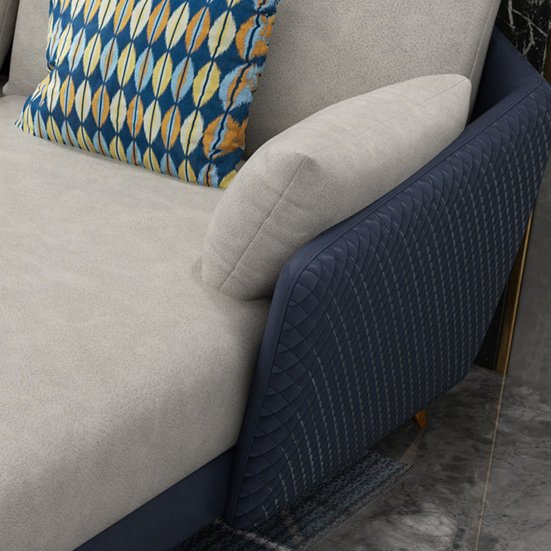 Divano resistente alle macchie modernismo e chaise in vetro a 4 posti