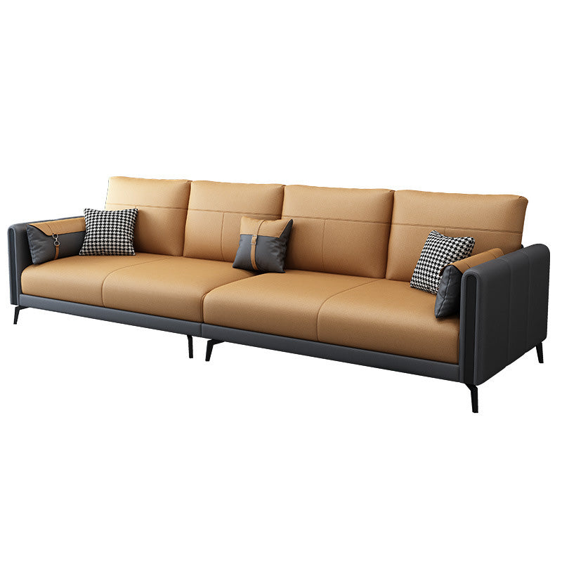 Living Room Sectionals 35" Faux leather Sectional Sofa,Contemporary