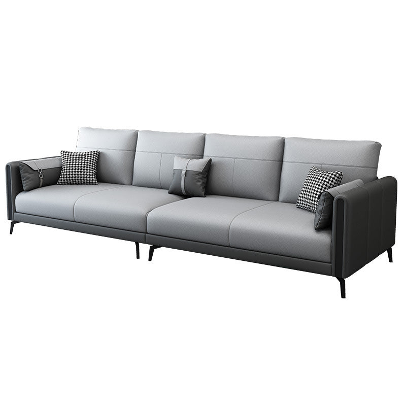 Living Room Sectionals 35" Faux leather Sectional Sofa,Contemporary