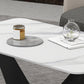 Glam 17.7" H Rectangle Slate Coffee Table Metal Abstract Cocktail Table Clearhalo 'Coffee & Accent Tables' 'Coffee Tables' 'coffee_tables' 'furn' 'furn_coffee_tables' 'Furniture' 'Living Room Furniture' 5629179