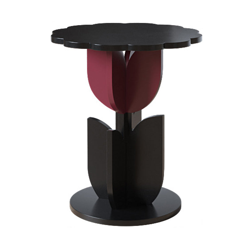 Round/free Shape Square Block Base Glass/solid Wood Table Modern Style Coffee Table