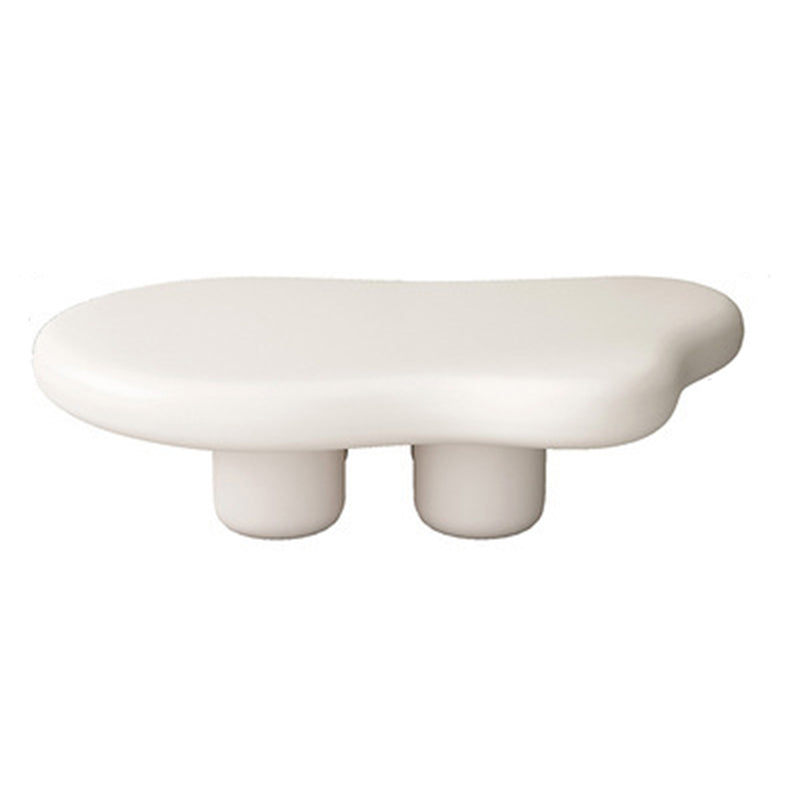 Solid Wood 4 Legs Coffee Table Minimalist Modern Coffee Table Beige Clearhalo 'Coffee & Accent Tables' 'Coffee Tables' 'coffee_tables' 'furn' 'furn_coffee_tables' 'Furniture' 'Living Room Furniture' 5629485