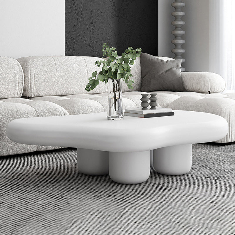 Solid Wood 4 Legs Coffee Table Minimalist Modern Coffee Table Clearhalo 'Coffee & Accent Tables' 'Coffee Tables' 'coffee_tables' 'furn' 'furn_coffee_tables' 'Furniture' 'Living Room Furniture' 5629494
