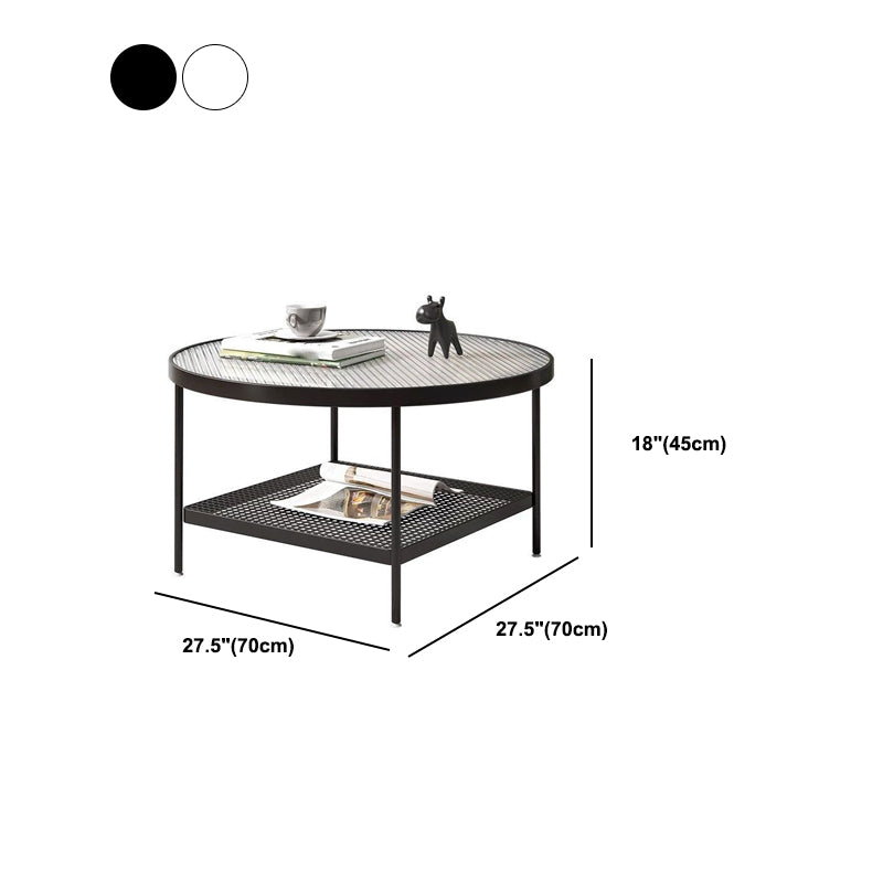 4 gambe Base Design rotondo tavolo da caffè in stile moderno
