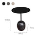 Round Metal Table Marble Pedestal Base Medieval Modern Style Side Table Clearhalo 'Coffee & Accent Tables' 'End & Side Tables' 'end_side_tables' 'furn' 'furn_end_side_tables' 'Furniture' 'Living Room Furniture' 5630020