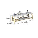 15,75 "W TV-Ständer Glamstil Open Storage TV-Konsole mit 2-Shelf für Wohnzimmer