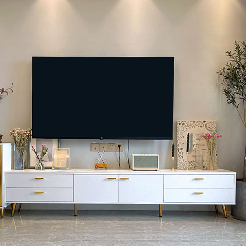 Sintered Stone Enclosed TV Storage Luxury TV Cabinet with Splayed Legs Clearhalo 'furn' 'furn_tv_stands_entertainment_centers' 'Furniture' 'Living Room Furniture' 'TV Stands & Entertainment Centers' 'TV Stands & Media Storage Furniture' 'tv_stands_entertainment_centers' 5630518