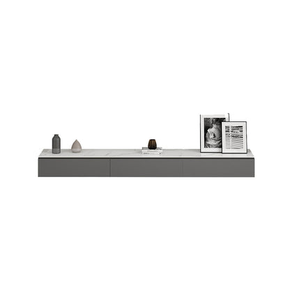 Modern Wall-mounted TV Stand Stone Enclosed Storage TV Cabinet with Drawers 79"L x 12"W x 10"H Clearhalo 'furn' 'furn_tv_stands_entertainment_centers' 'Furniture' 'Living Room Furniture' 'TV Stands & Entertainment Centers' 'TV Stands & Media Storage Furniture' 'tv_stands_entertainment_centers' 5630535