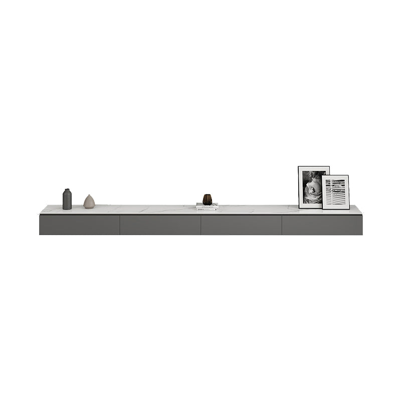 Modern Wall-mounted TV Stand Stone Enclosed Storage TV Cabinet with Drawers Clearhalo 'furn' 'furn_tv_stands_entertainment_centers' 'Furniture' 'Living Room Furniture' 'TV Stands & Entertainment Centers' 'TV Stands & Media Storage Furniture' 'tv_stands_entertainment_centers' 5630536