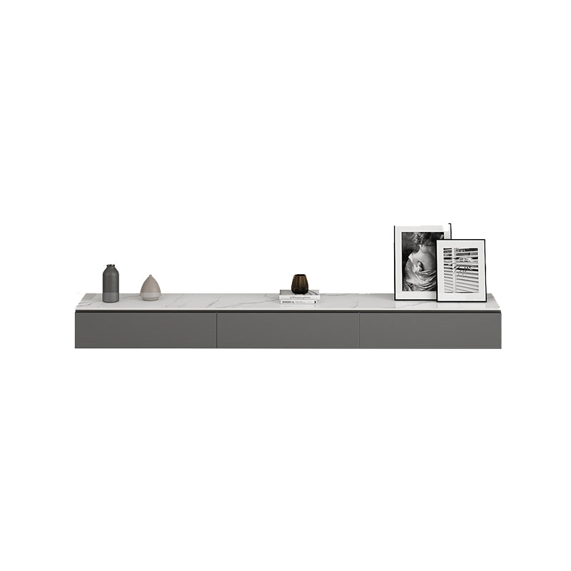 Modern Wall-mounted TV Stand Stone Enclosed Storage TV Cabinet with Drawers Clearhalo 'furn' 'furn_tv_stands_entertainment_centers' 'Furniture' 'Living Room Furniture' 'TV Stands & Entertainment Centers' 'TV Stands & Media Storage Furniture' 'tv_stands_entertainment_centers' 5630541