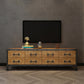 19.69"H TV Stand Industrial Style Solid Wood Brown TV Console with Drawers Clearhalo 'furn' 'furn_tv_stands_entertainment_centers' 'Furniture' 'Living Room Furniture' 'TV Stands & Entertainment Centers' 'TV Stands & Media Storage Furniture' 'tv_stands_entertainment_centers' 5630563