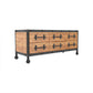 19.69"H TV Stand Industrial Style Solid Wood Brown TV Console with Drawers Clearhalo 'furn' 'furn_tv_stands_entertainment_centers' 'Furniture' 'Living Room Furniture' 'TV Stands & Entertainment Centers' 'TV Stands & Media Storage Furniture' 'tv_stands_entertainment_centers' 5630565