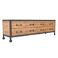 19.69"H TV Stand Industrial Style Solid Wood Brown TV Console with Drawers 79"L x 16"W x 20"H Clearhalo 'furn' 'furn_tv_stands_entertainment_centers' 'Furniture' 'Living Room Furniture' 'TV Stands & Entertainment Centers' 'TV Stands & Media Storage Furniture' 'tv_stands_entertainment_centers' 5630567